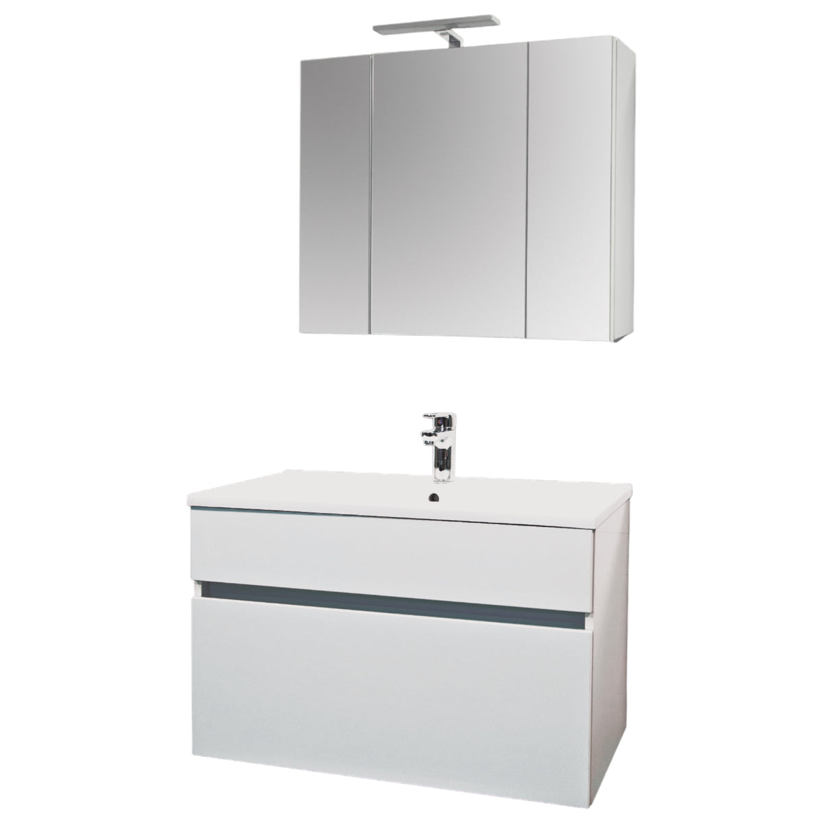Washbasin base cabinet STELLA 80 WHITE 