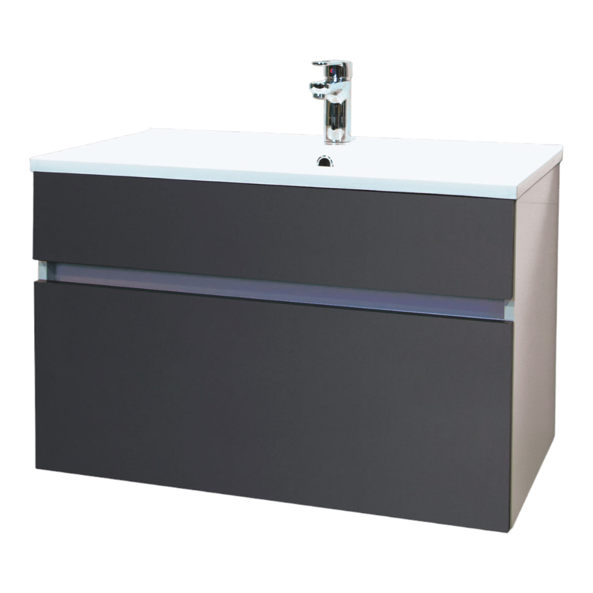 Washbasin base cabinet STELLA 80 ANTHRACITE