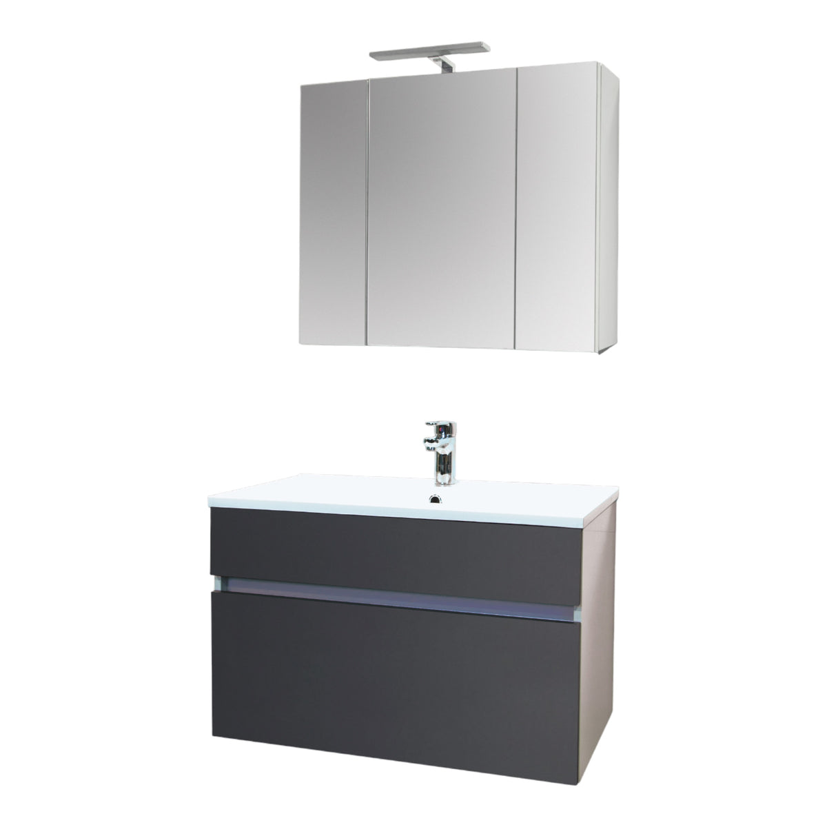Washbasin base cabinet STELLA 80 ANTHRACITE