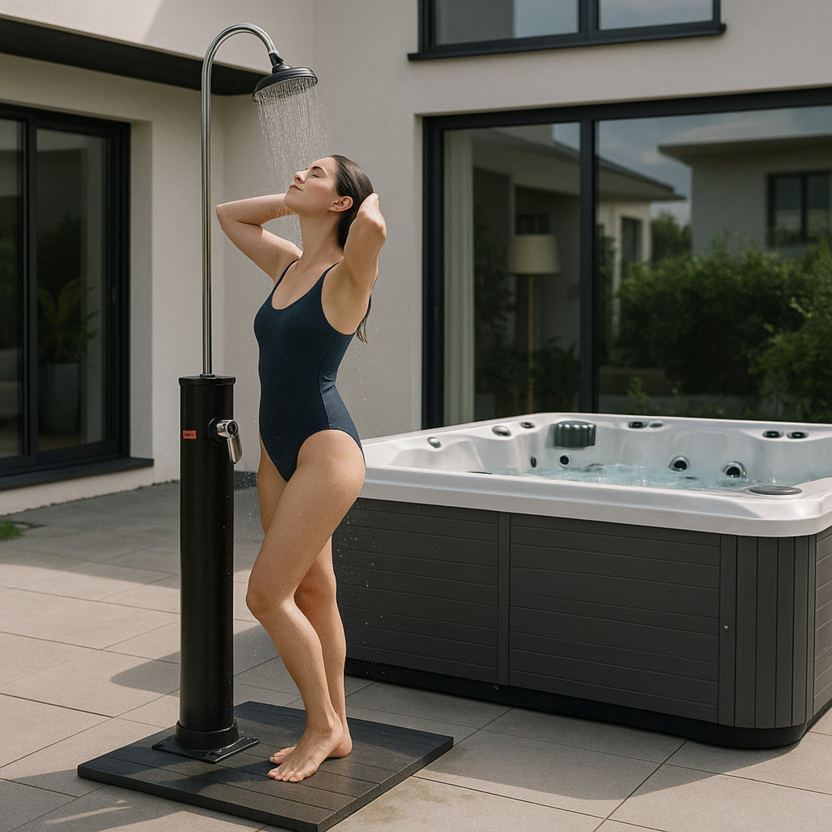 20L Outdoor Solar Shower – Black