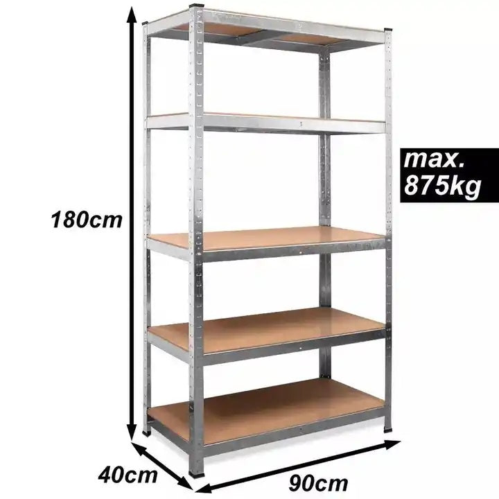 Heavy-duty zinc shelf 90x40x180 cm