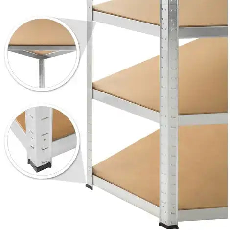 Corner heavy-duty shelf zinc 77x77x40x40x42x180 cm