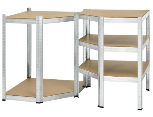 Corner heavy-duty shelf zinc 77x77x40x40x42x180 cm