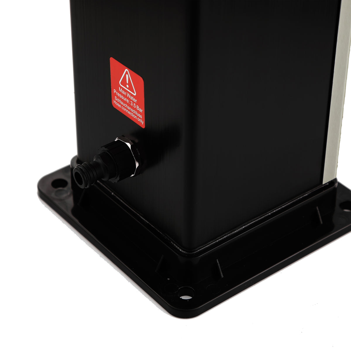 Ducha solar exterior de 40 l (níquel cepillado y negro)