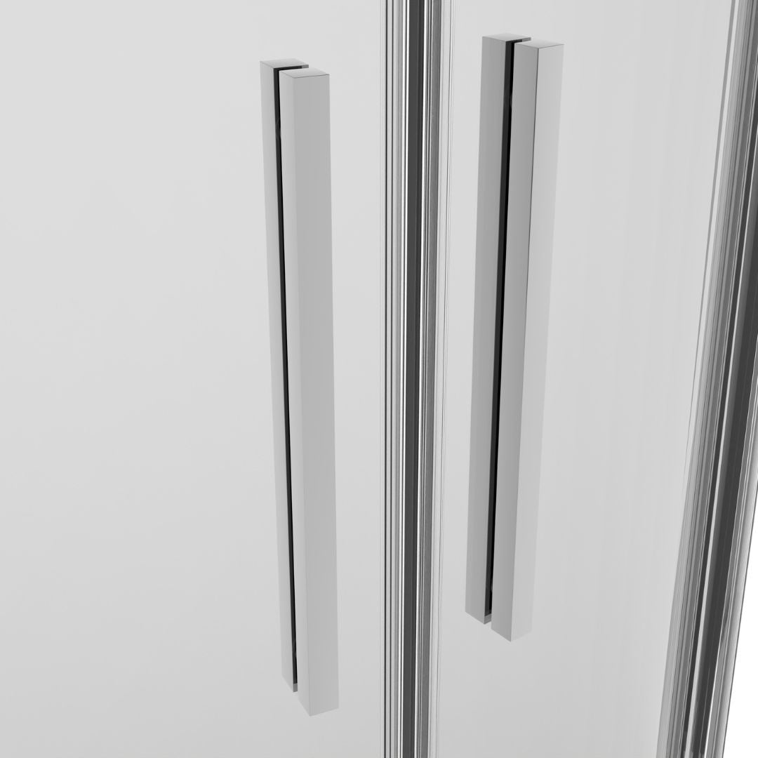Eckdusche Schiebetür SLIMLINE chrom Easy-Clean | 5 verschiedene Größen