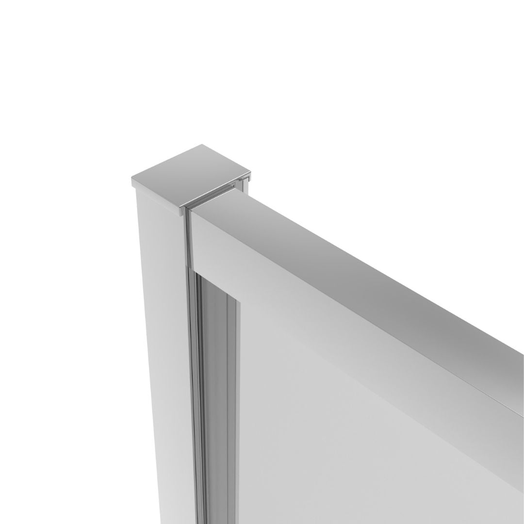 Eckdusche Schiebetür SLIMLINE schwarz Easy-Clean | 5 verschiedene Größen