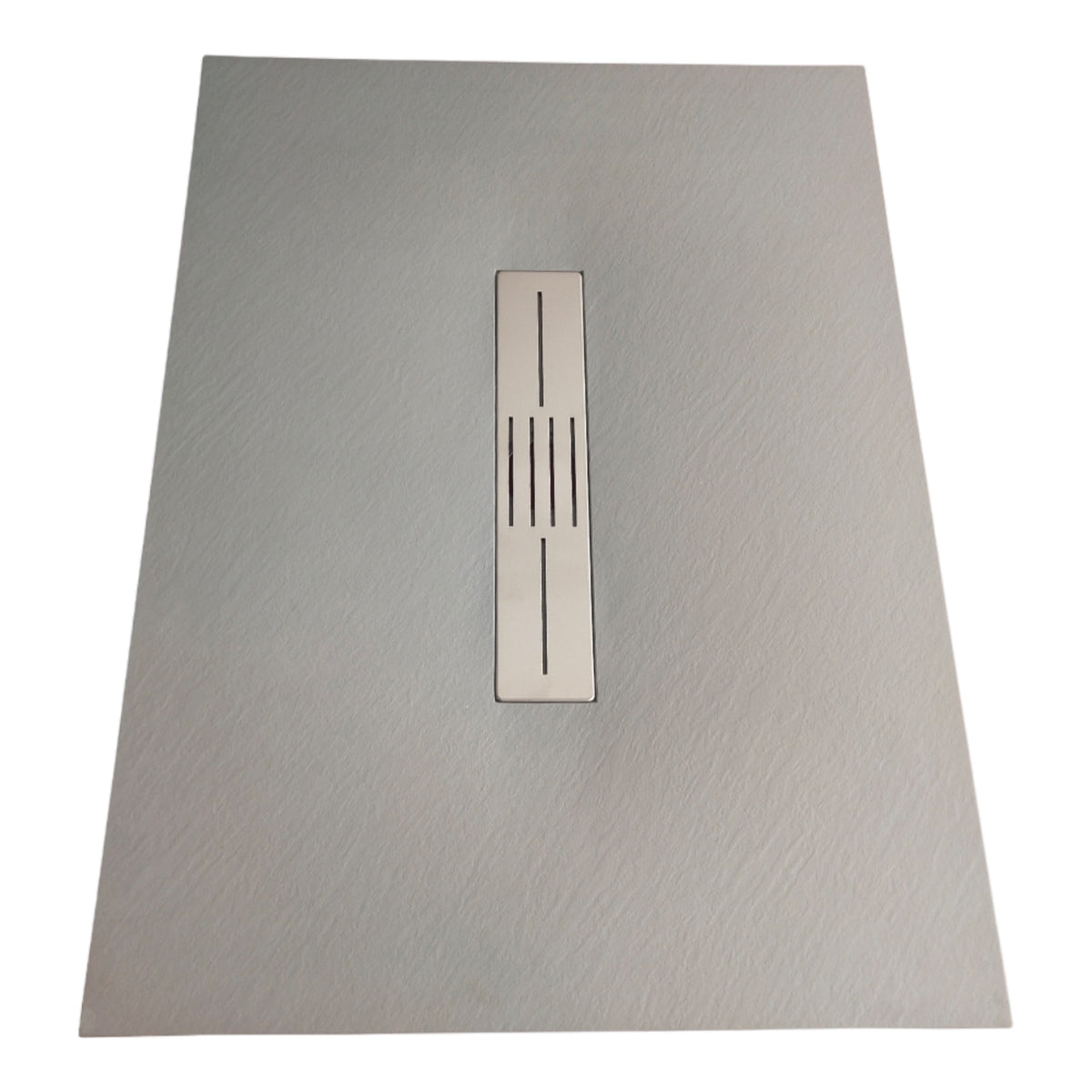 SMC Duschwanne 170x80 cm | Grau Steinoptik