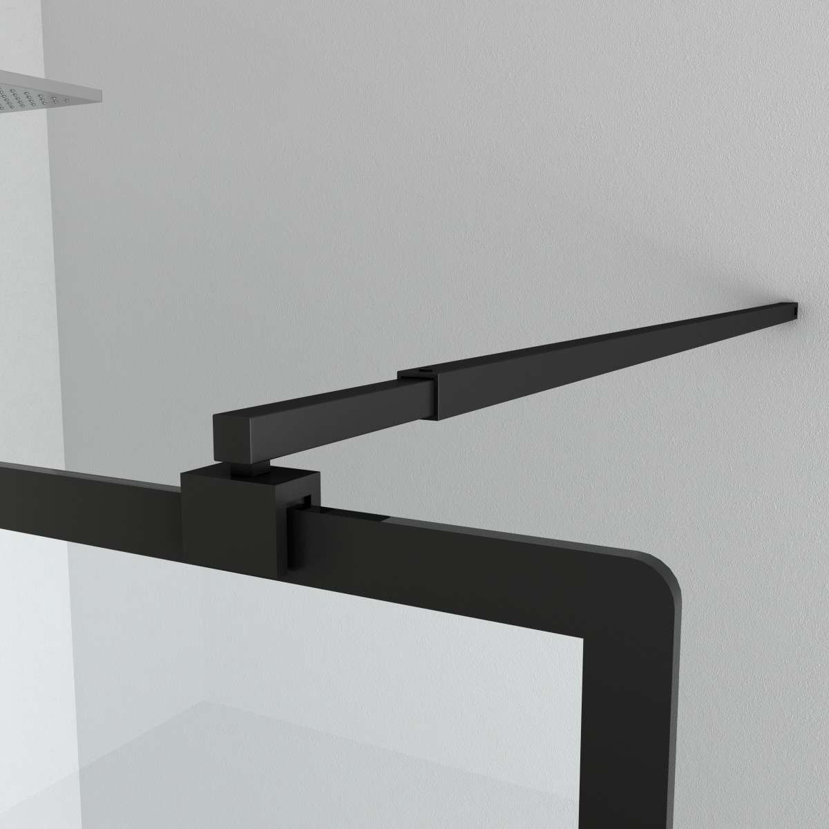 Shower partition ELITE BLACK in 3 different sizes
