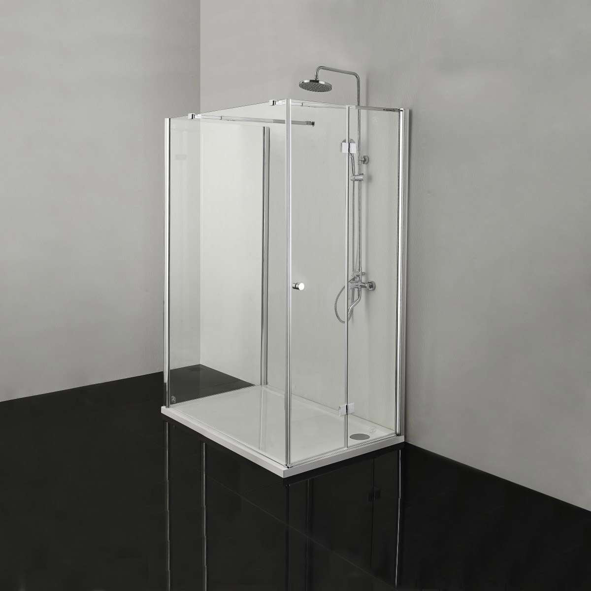 Smartflex - Fixed glass chrome 116.5-118.5 cm x 195cm