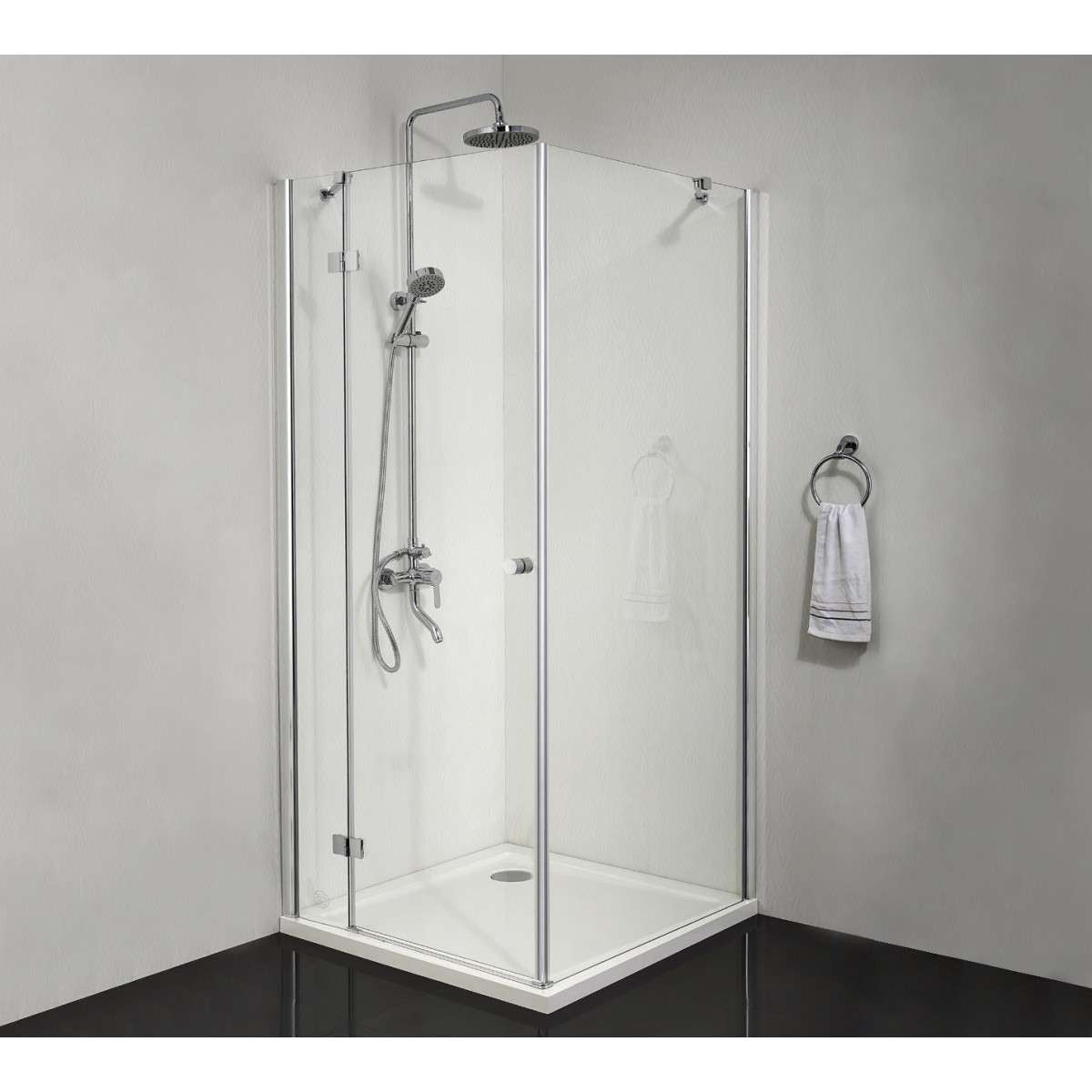 Smartflex - Fixed glass chrome 116.5-118.5 cm x 195cm