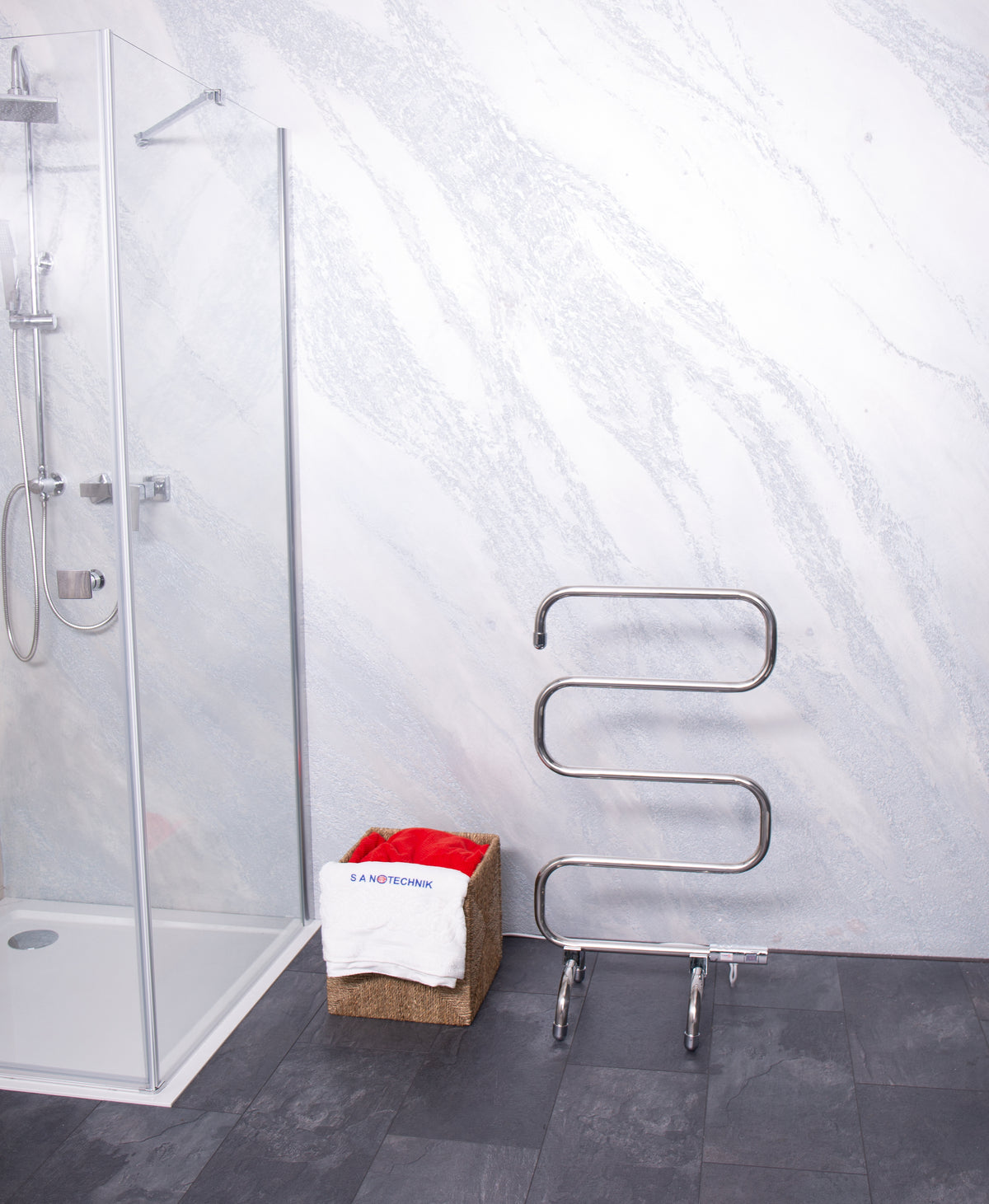 Electric towel warmer - chrome