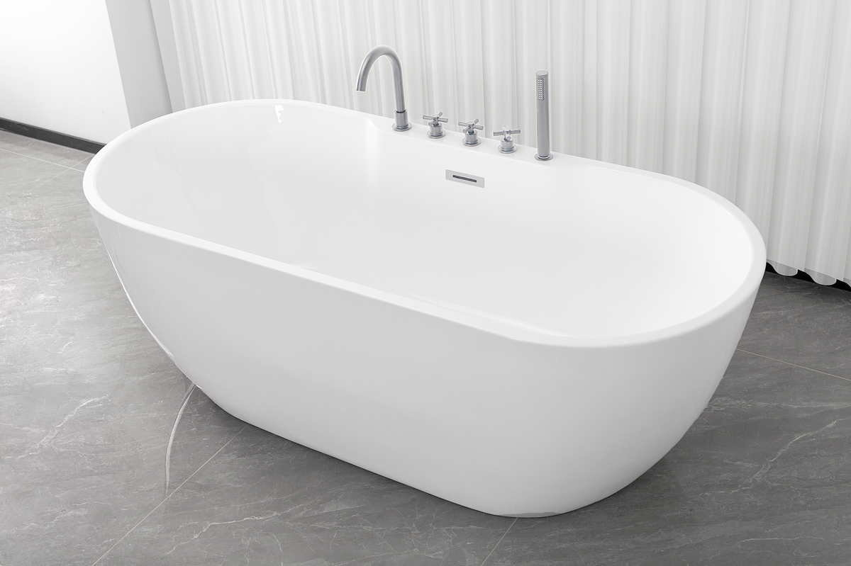 Bañera exenta ARUBA cromo 170x75x58 cm