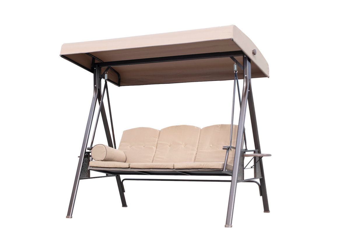 Hollywoodschaukel beige 200x124x170 cm