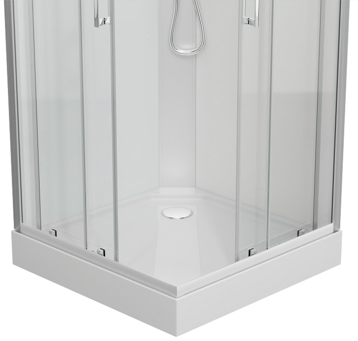 Komplettdusche DENVER - mit Schnellmontage 90 x 90 x 210 cm