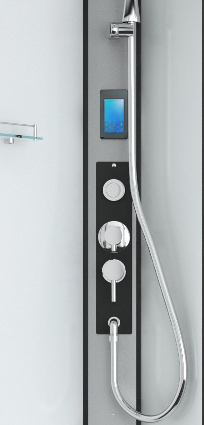 Complete Shower AUSTIN BLACK - with Quick Assembly 90 x 90 x 215 cm