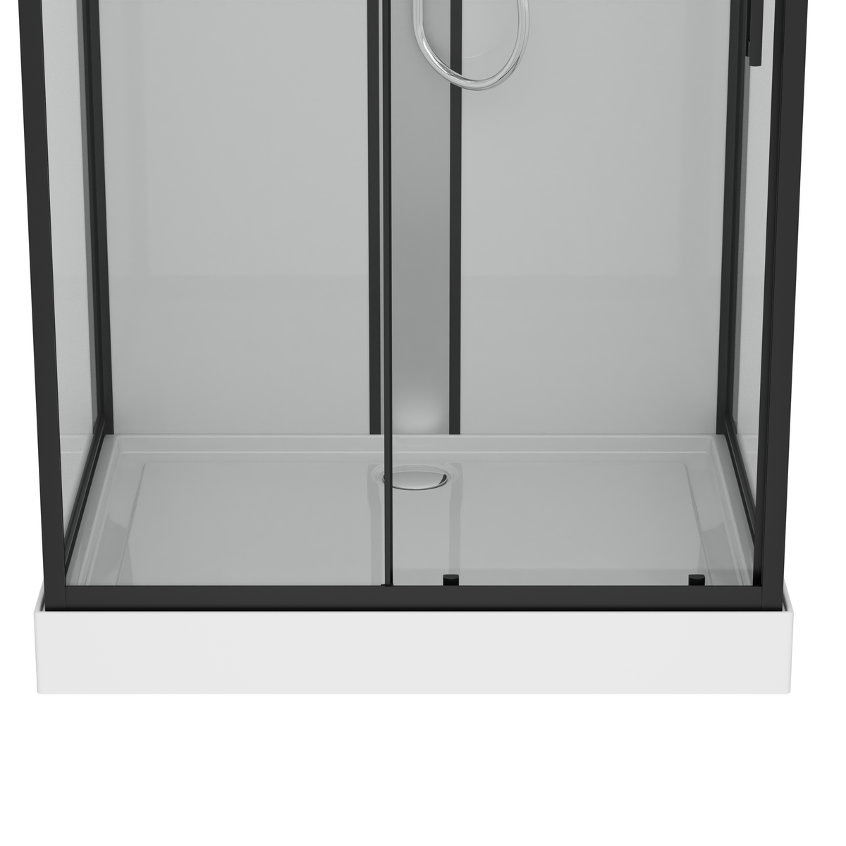 Komplettdusche BOSTON BLACK - mit Schnellmontage 90 x 120 x 215 cm
