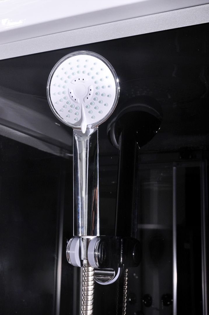 Complete Shower Cabin PUNTO BLACK with Quick Assembly 90x90x215 cm