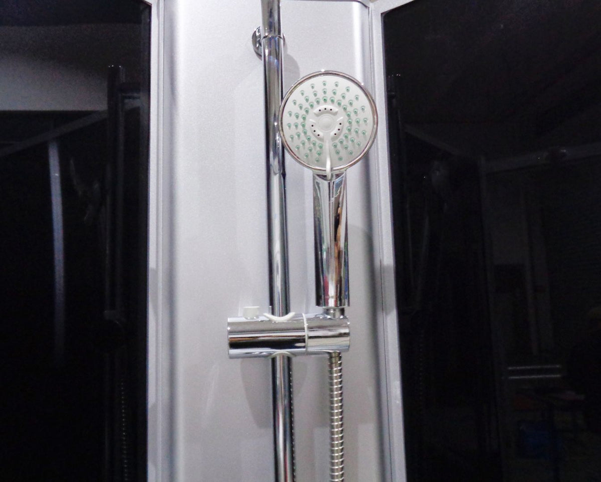 Complete Shower RIO BLACK 90x90x204 cm