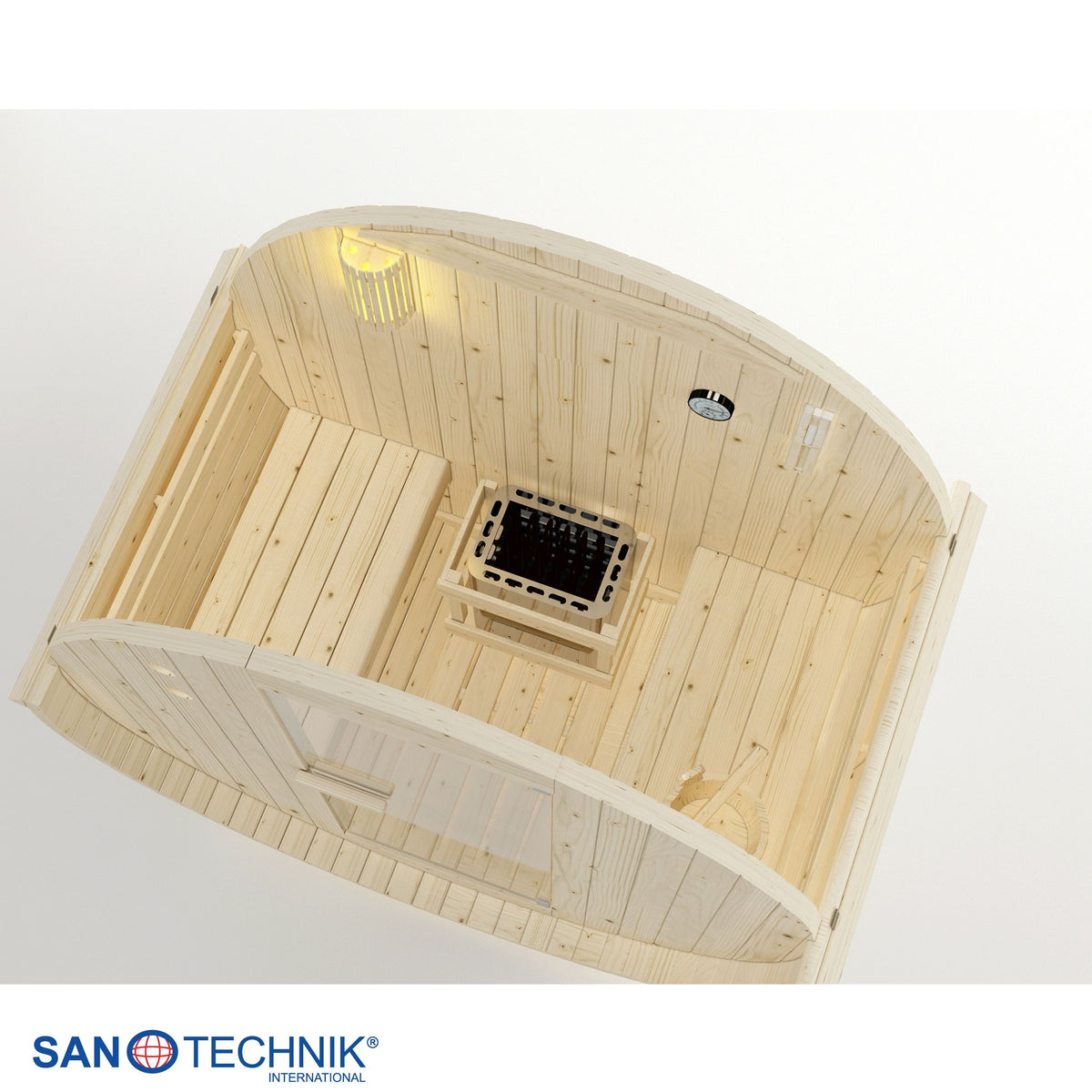 Outdoor barrel sauna TROMSÖ M for 2 people