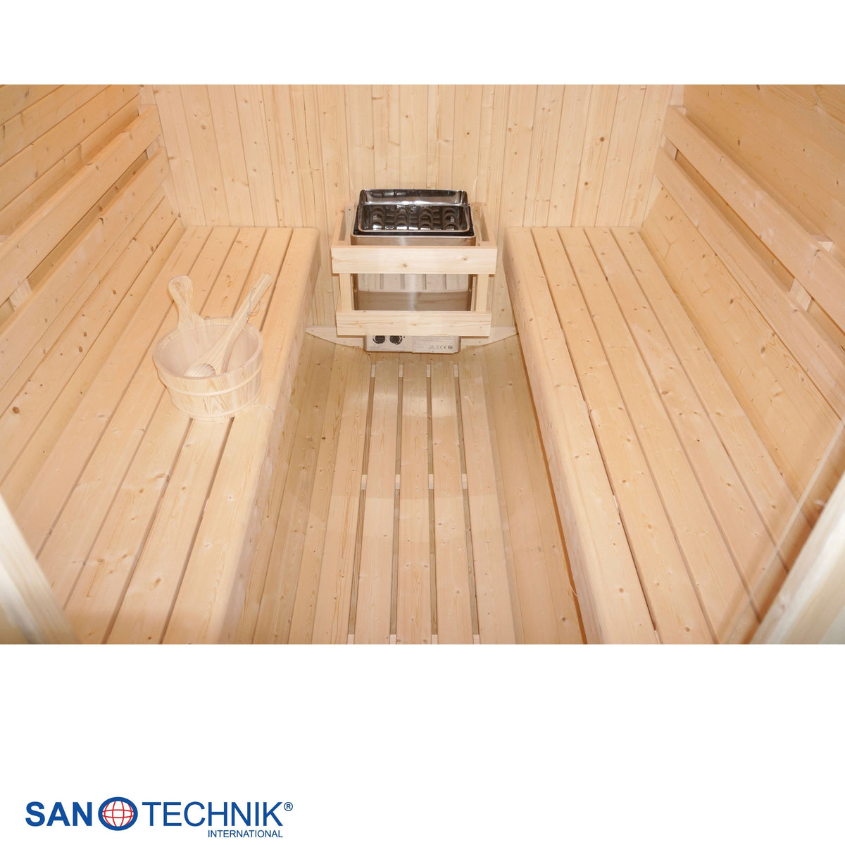 Outdoor barrel sauna TROMSÖ XL for 6 people
