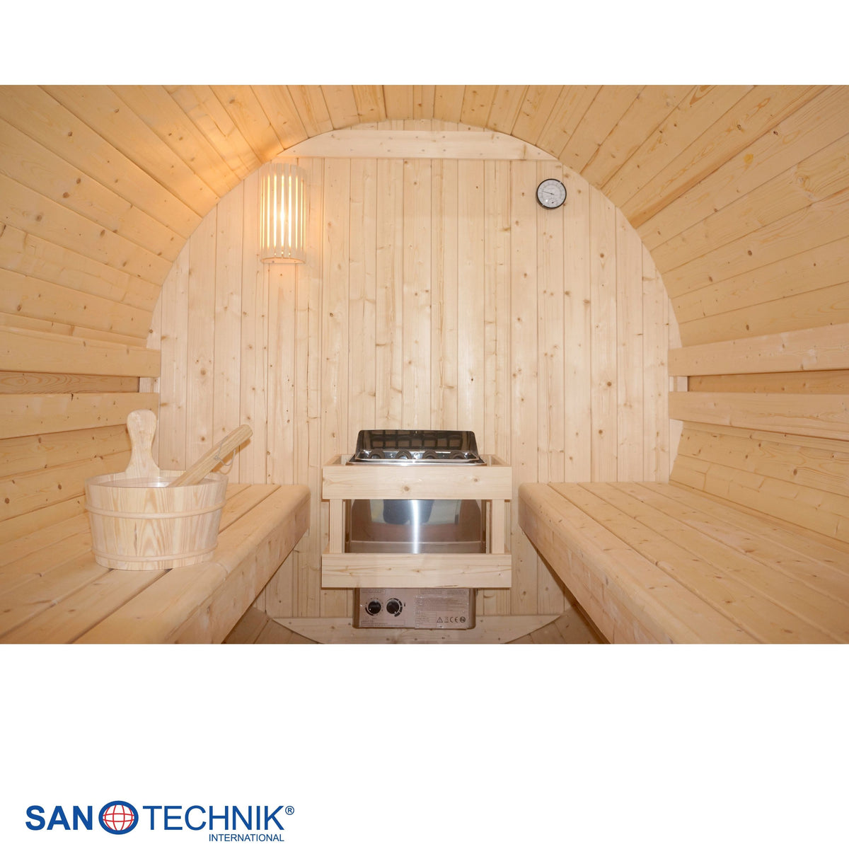 Outdoor barrel sauna TROMSÖ XL for 6 people