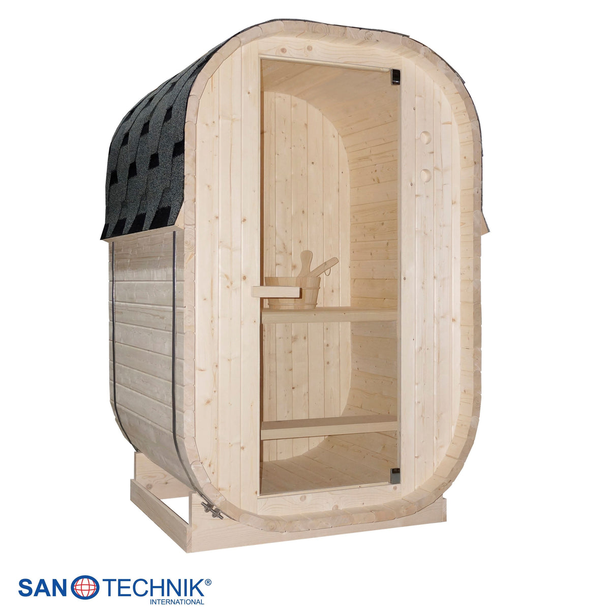 Sauna de barril al aire libre LINDHOLM para 1-2 personas