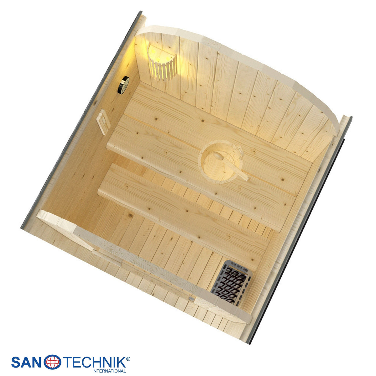 Sauna de barril al aire libre LINDHOLM para 1-2 personas