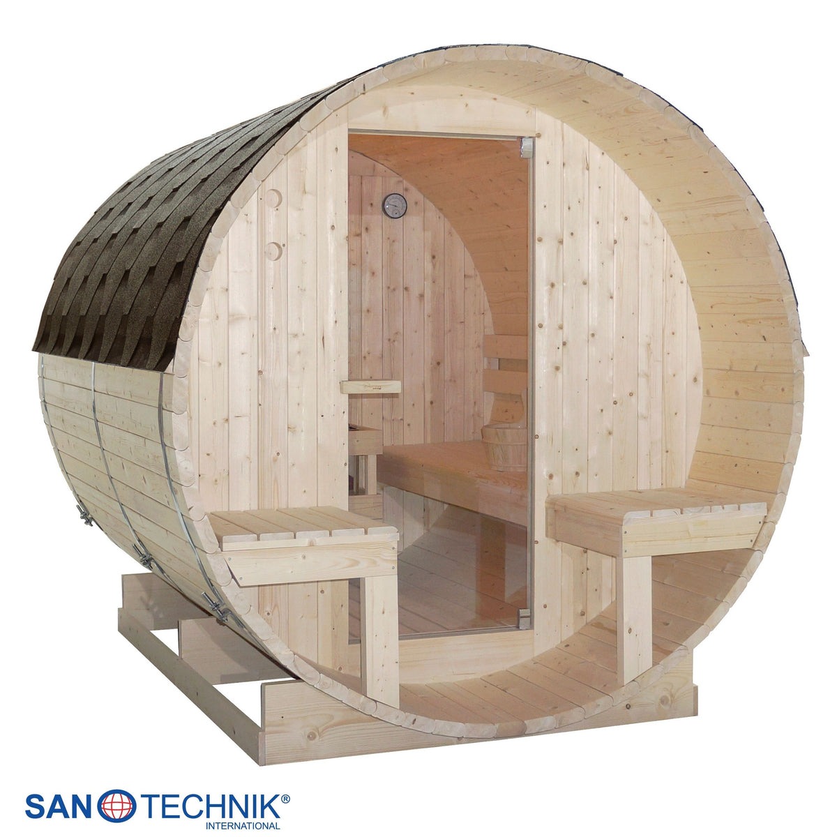 Outdoor barrel sauna BERGEN for 4 - 6 people