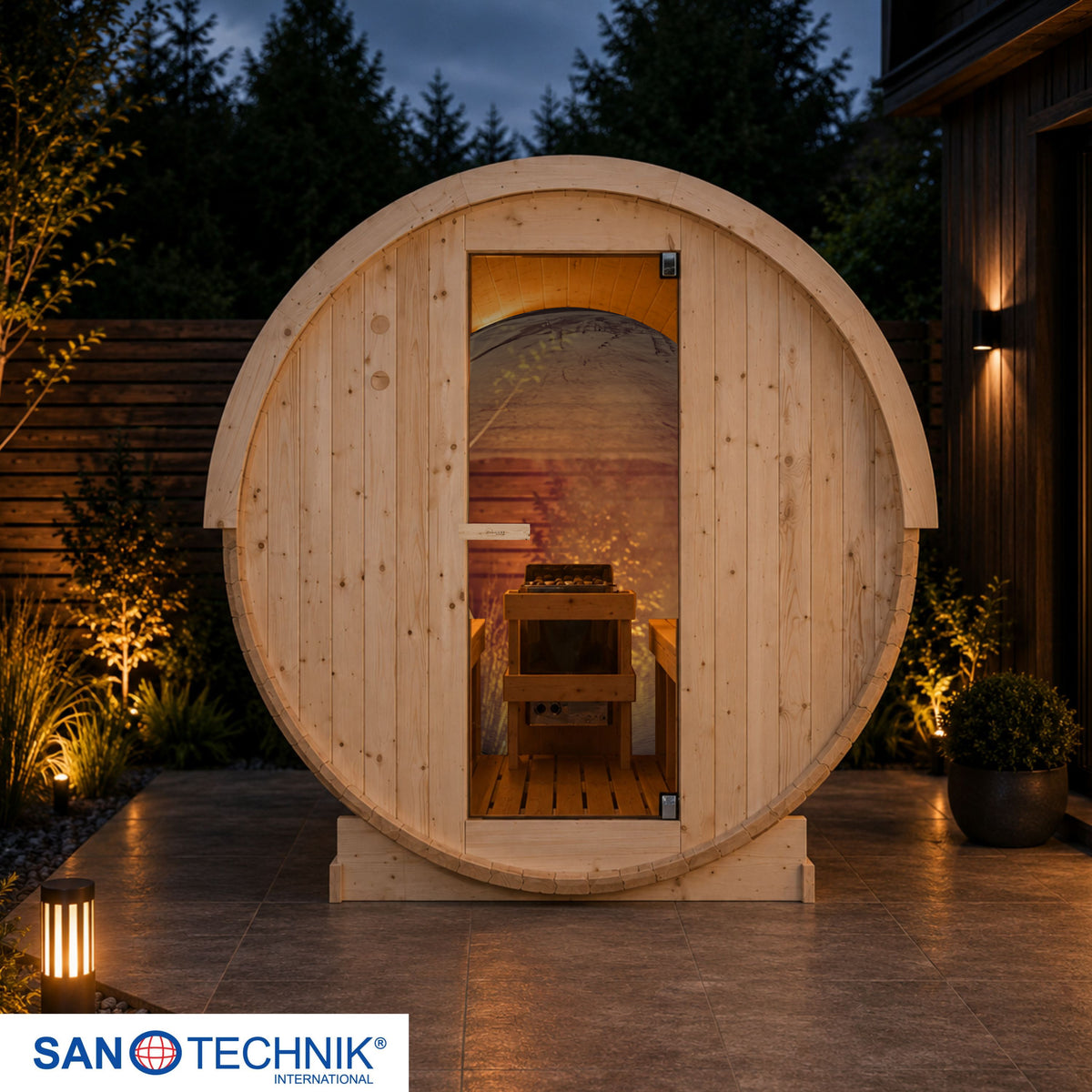 Outdoor Sauna NYBORG M für 4 Personen