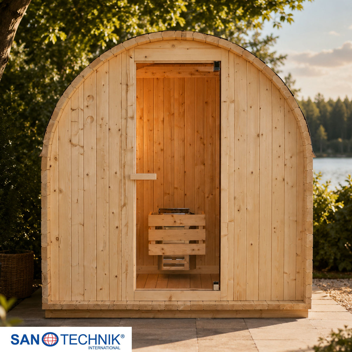 Outdoor Sauna ISLAND L für 2 Personen