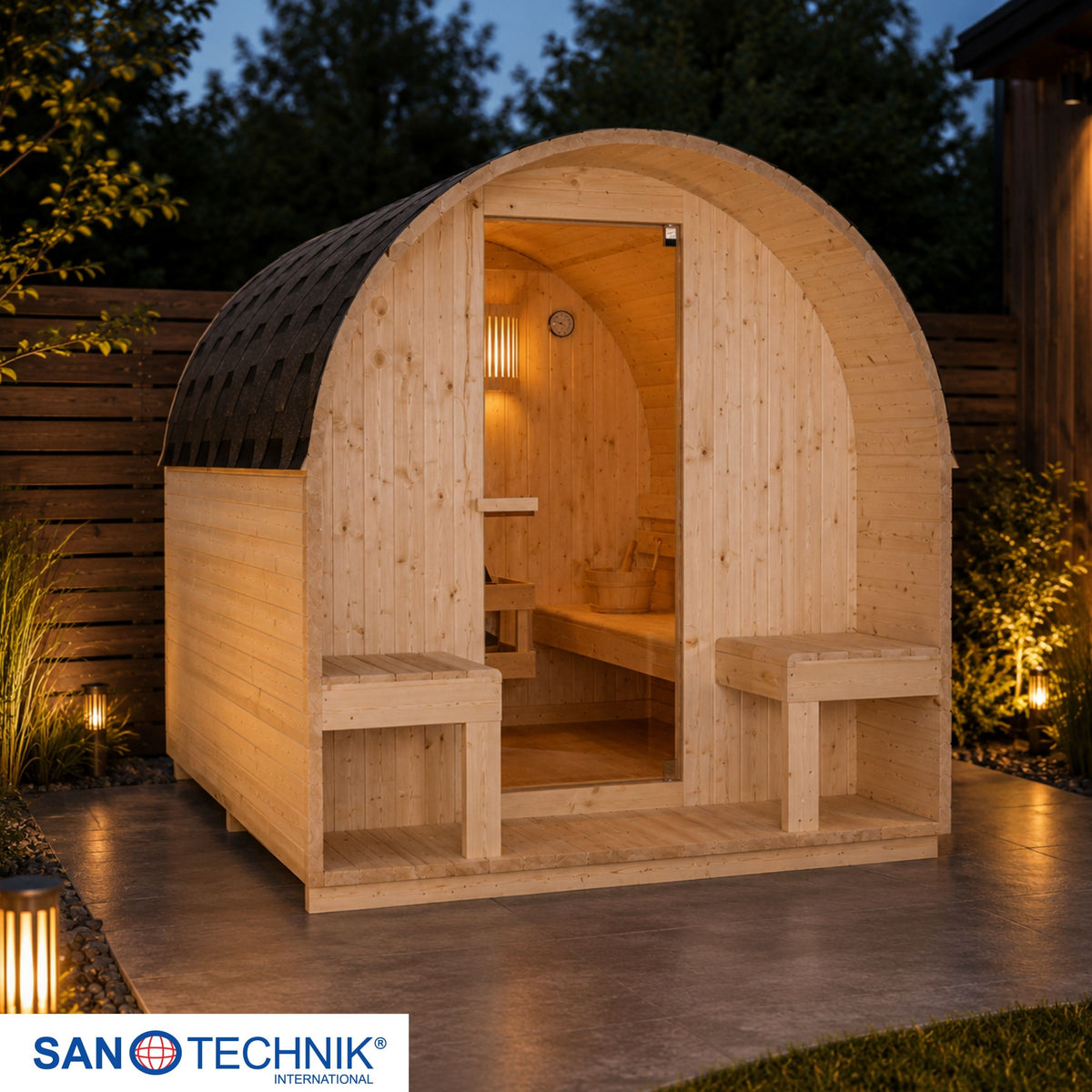 Outdoor Sauna ISLAND XL für 4 Personen
