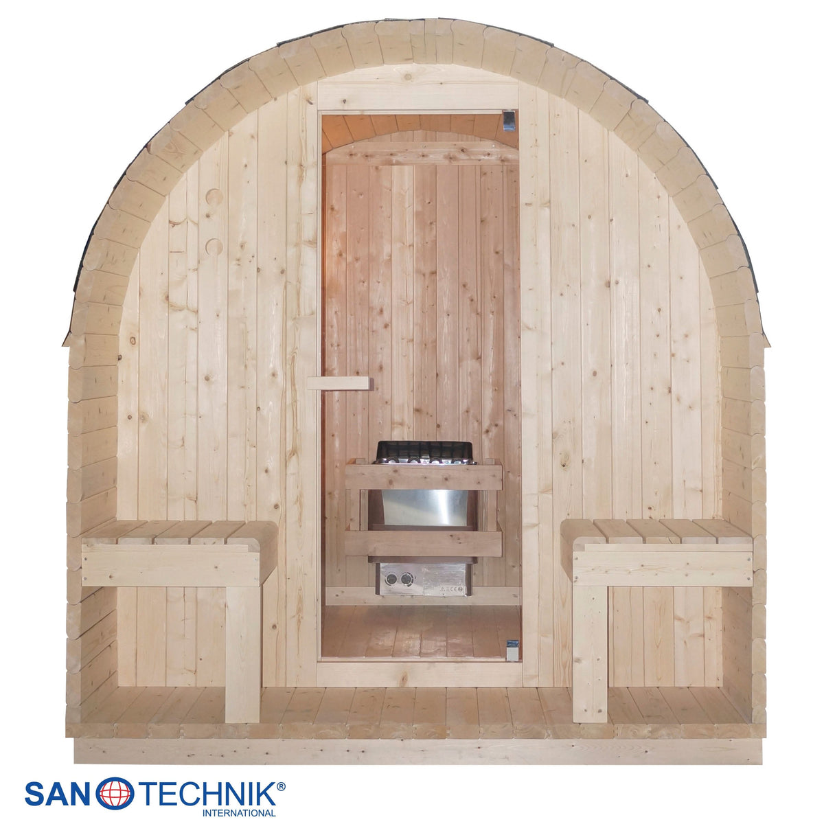 Outdoor sauna ISLAND XL for 4 people