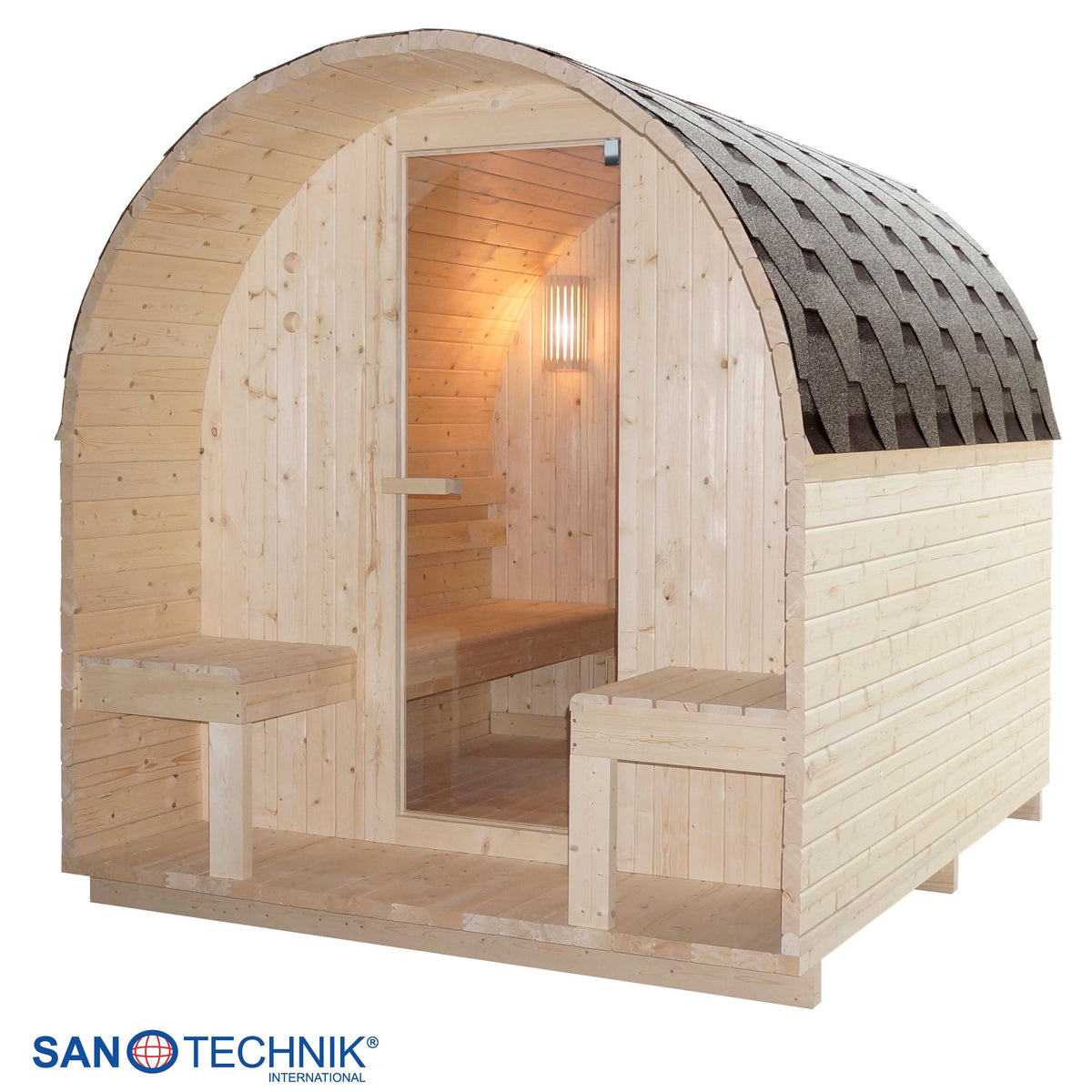 Outdoor Sauna ISLAND XL für 4 Personen