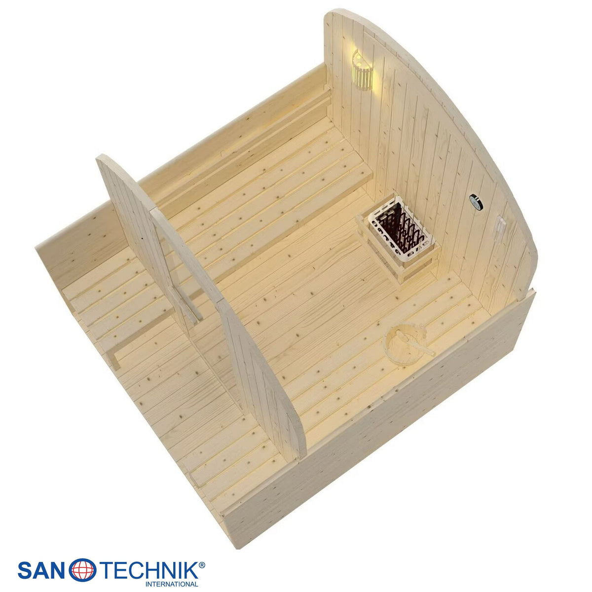 Outdoor sauna ISLAND XL for 4 people