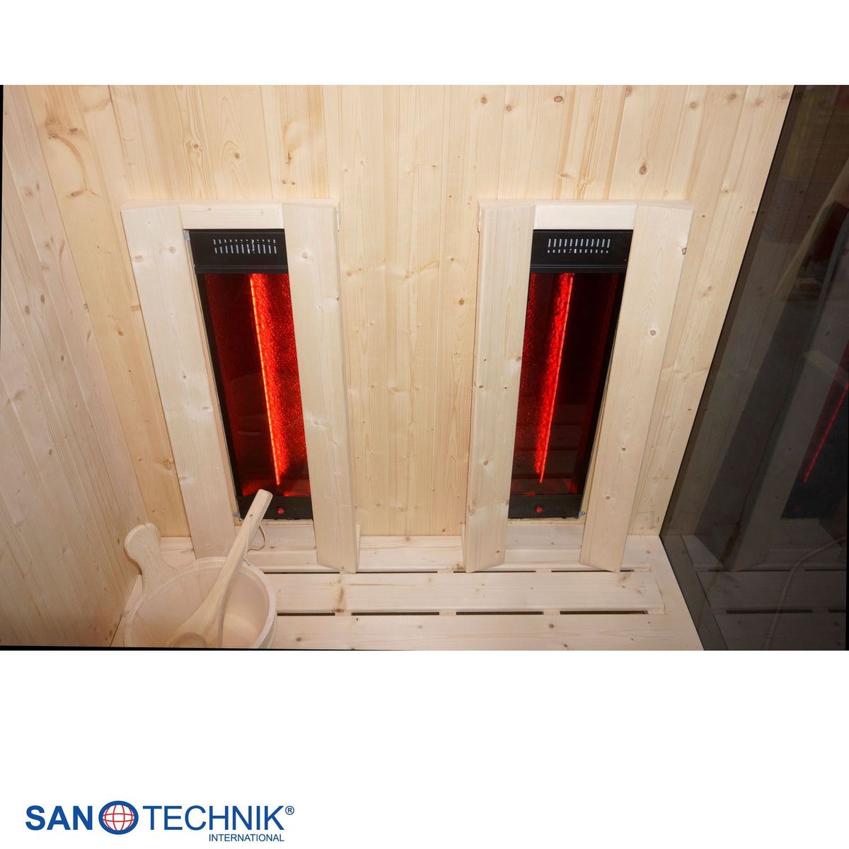 Sauna & Infrarotkabine GLACIER M für 2 Personen