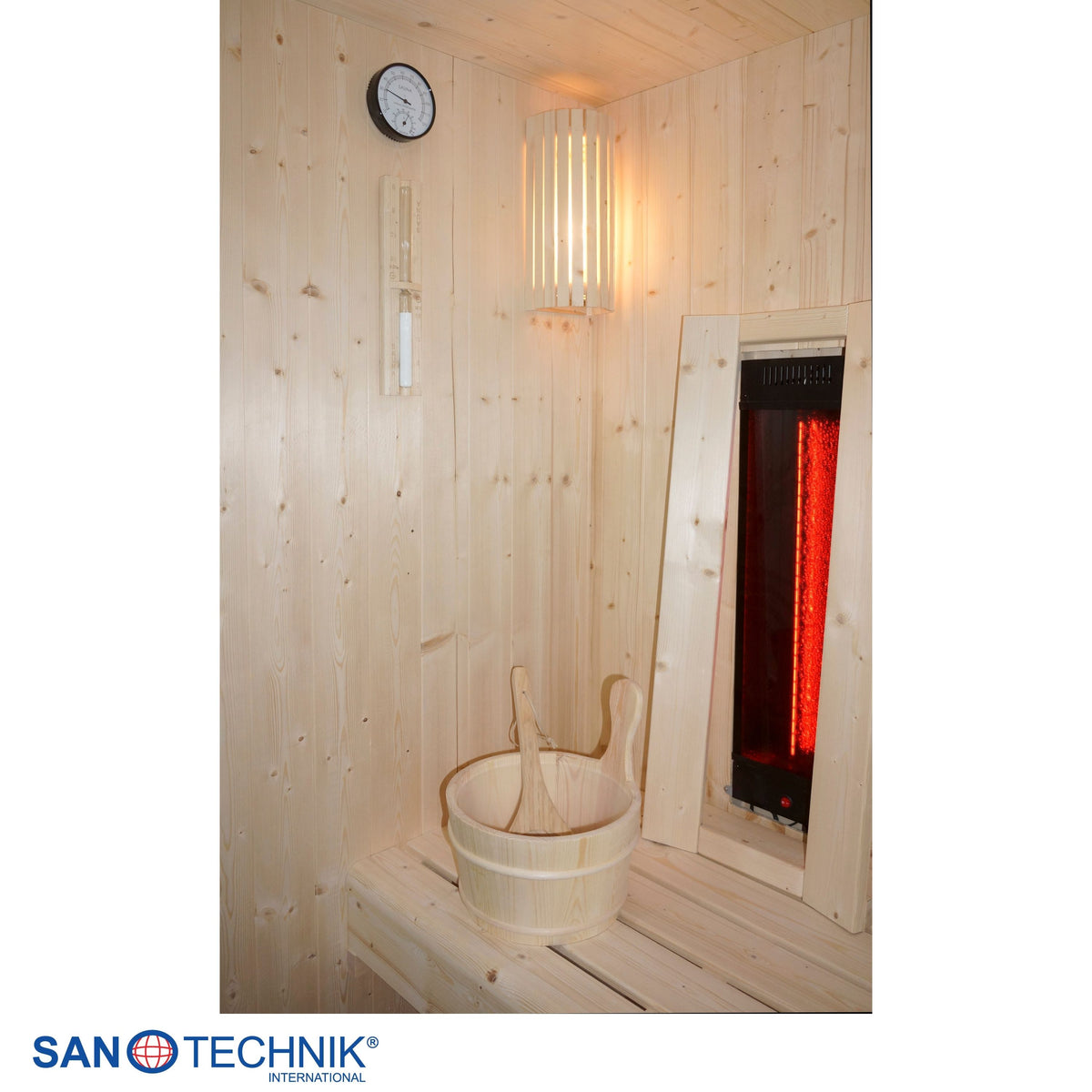 Sauna & Infrarotkabine GLACIER L für 2-3 Personen