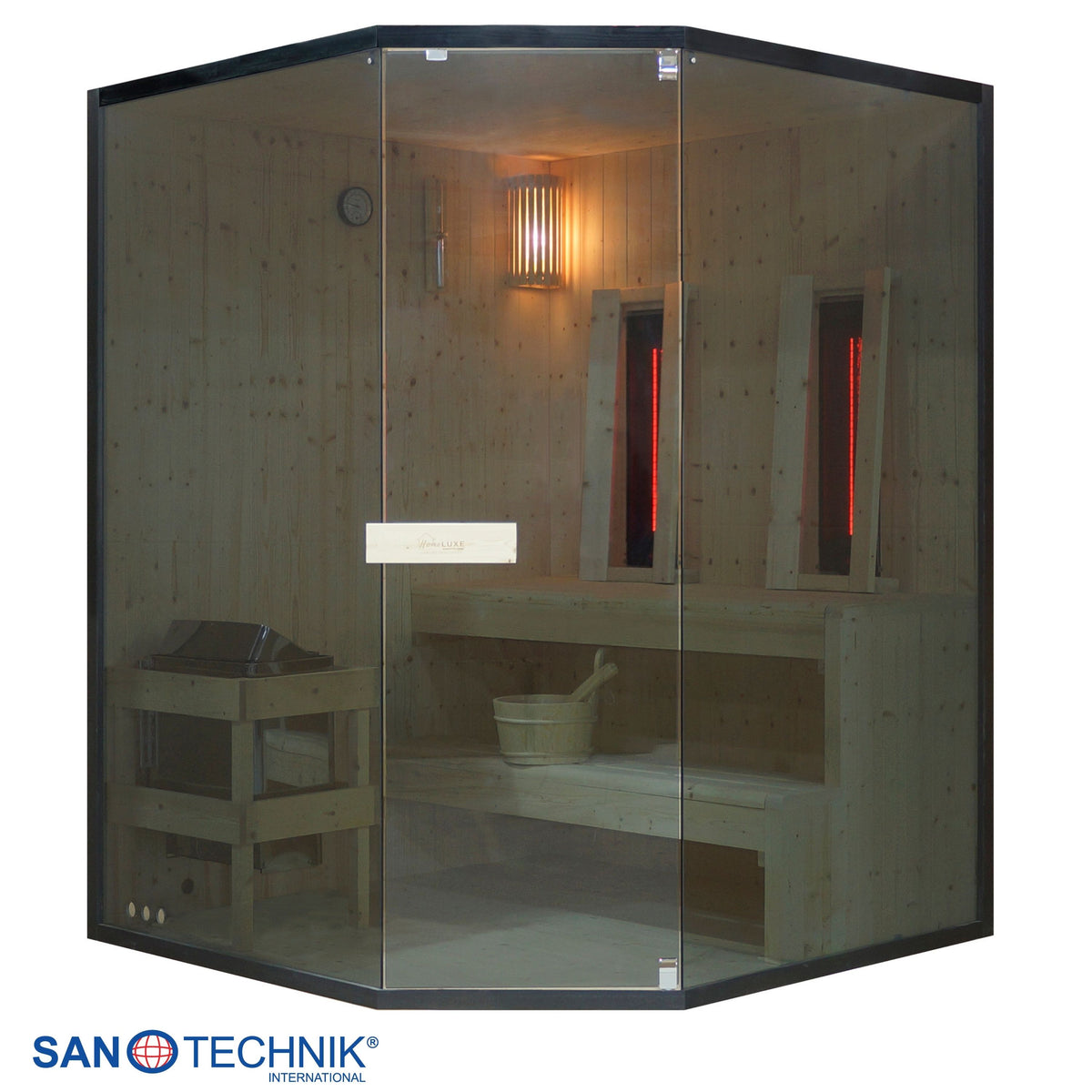 Sauna & Infrarotkabine GLACIER XL für 2-3 Personen