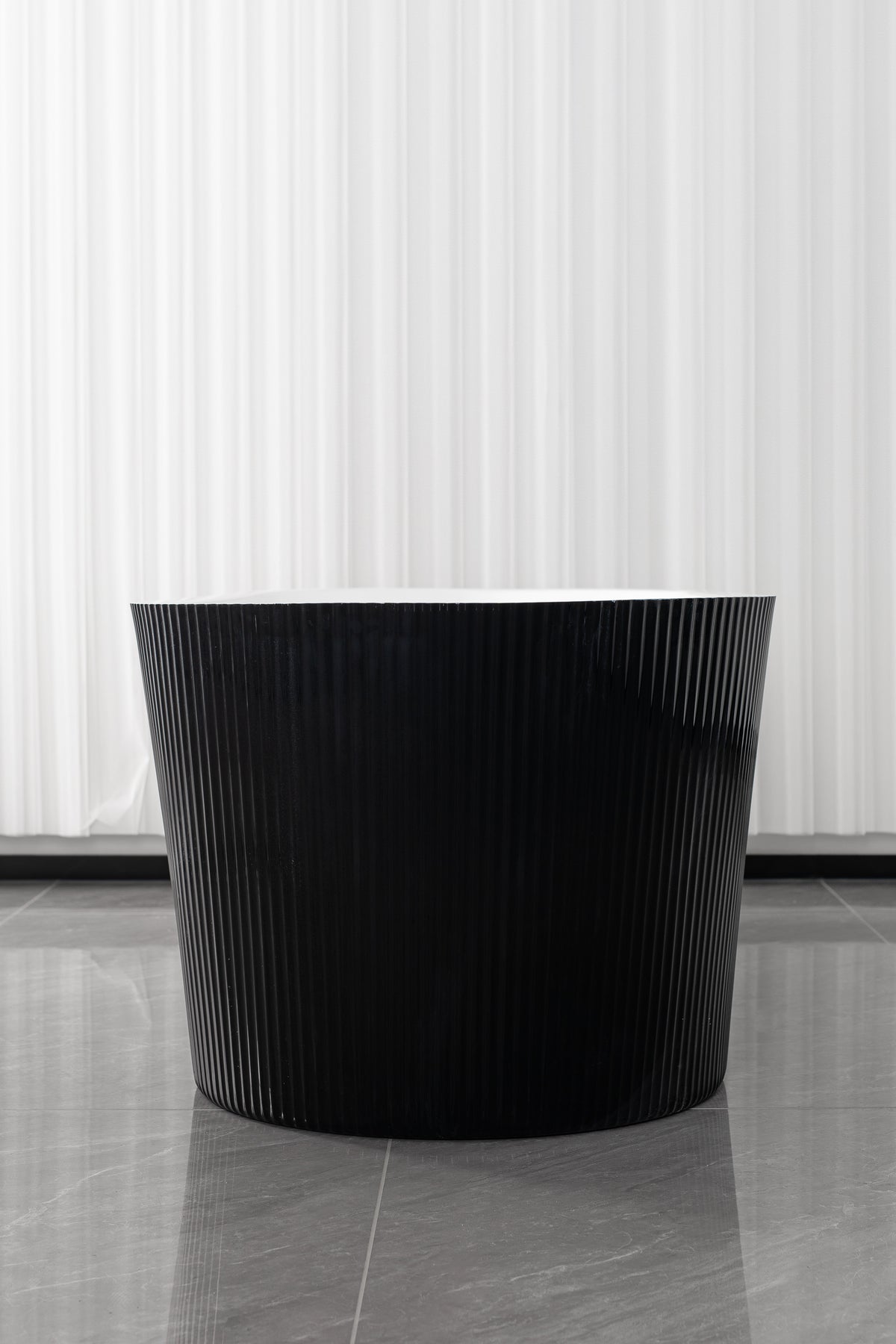 Bañera exenta RENO 170x75x58 cm negra