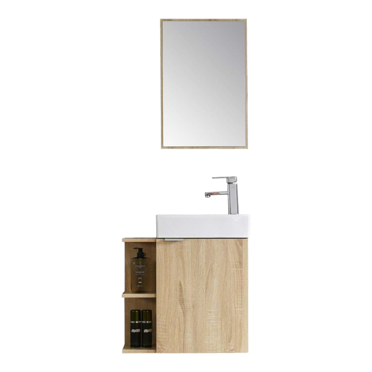Conjunto mueble de baño NUBE MARRÓN