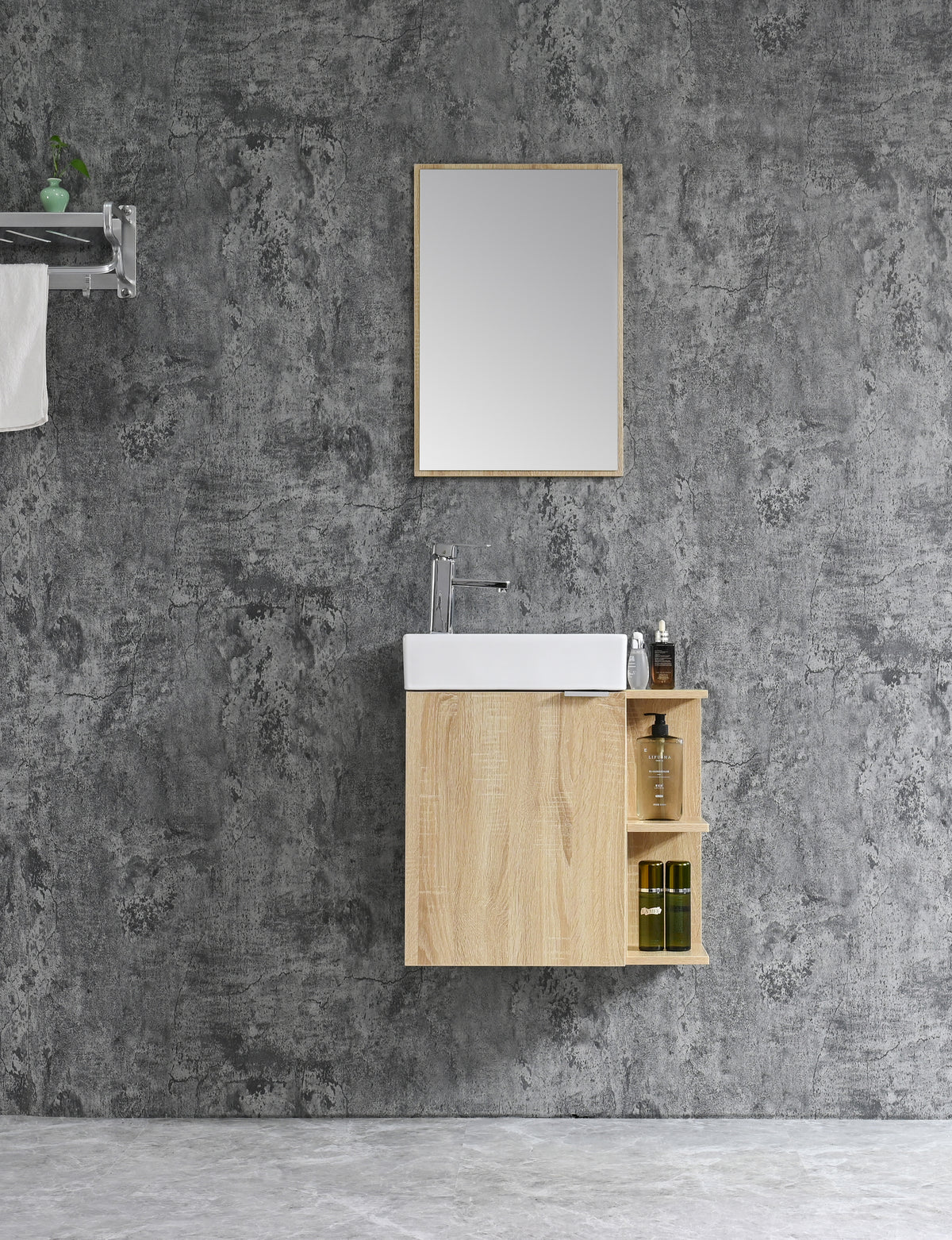Conjunto mueble de baño NUBE MARRÓN
