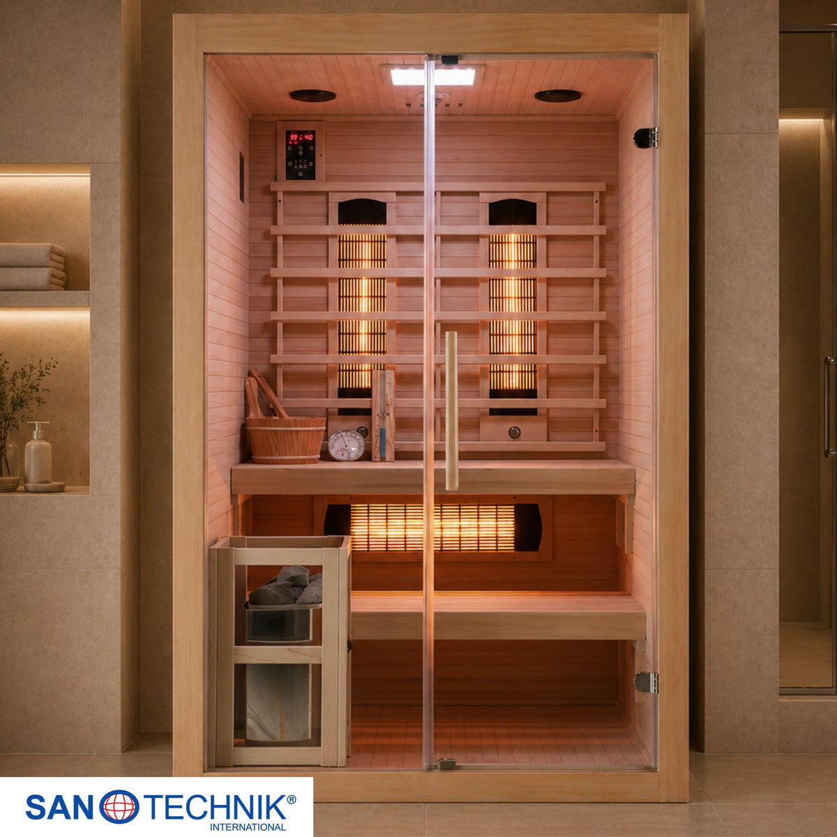 Infrared and Finnish sauna TWINCOMBI for 2 people