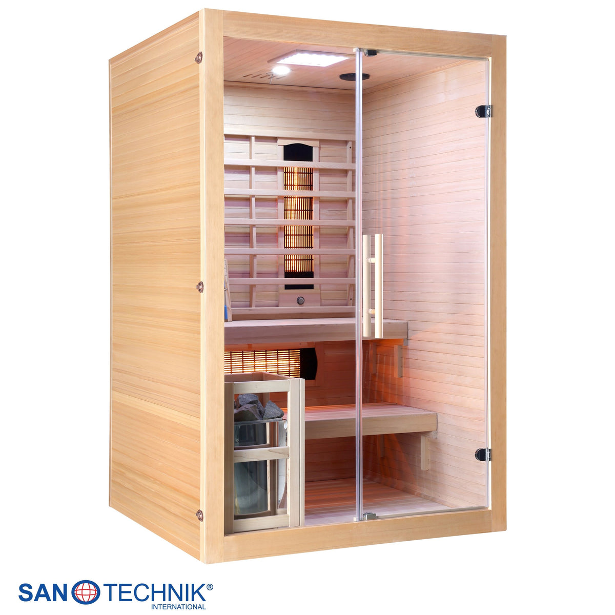 Infrarot und Finnische Sauna TWINCOMBI für 2 Personen