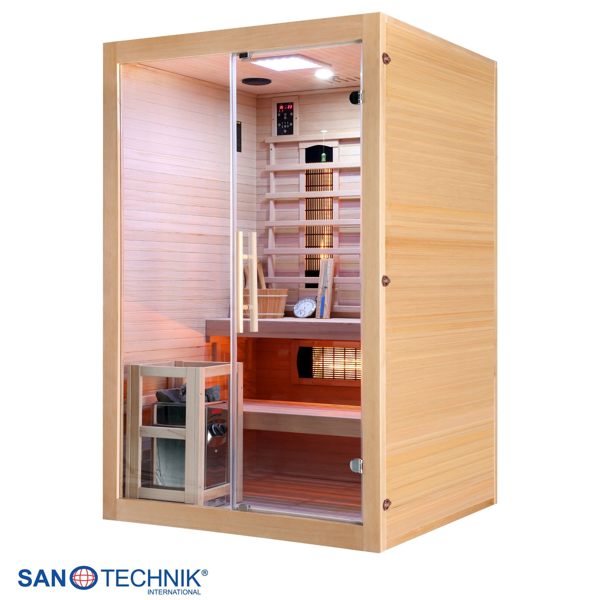 Infrarot und Finnische Sauna TWINCOMBI für 2 Personen