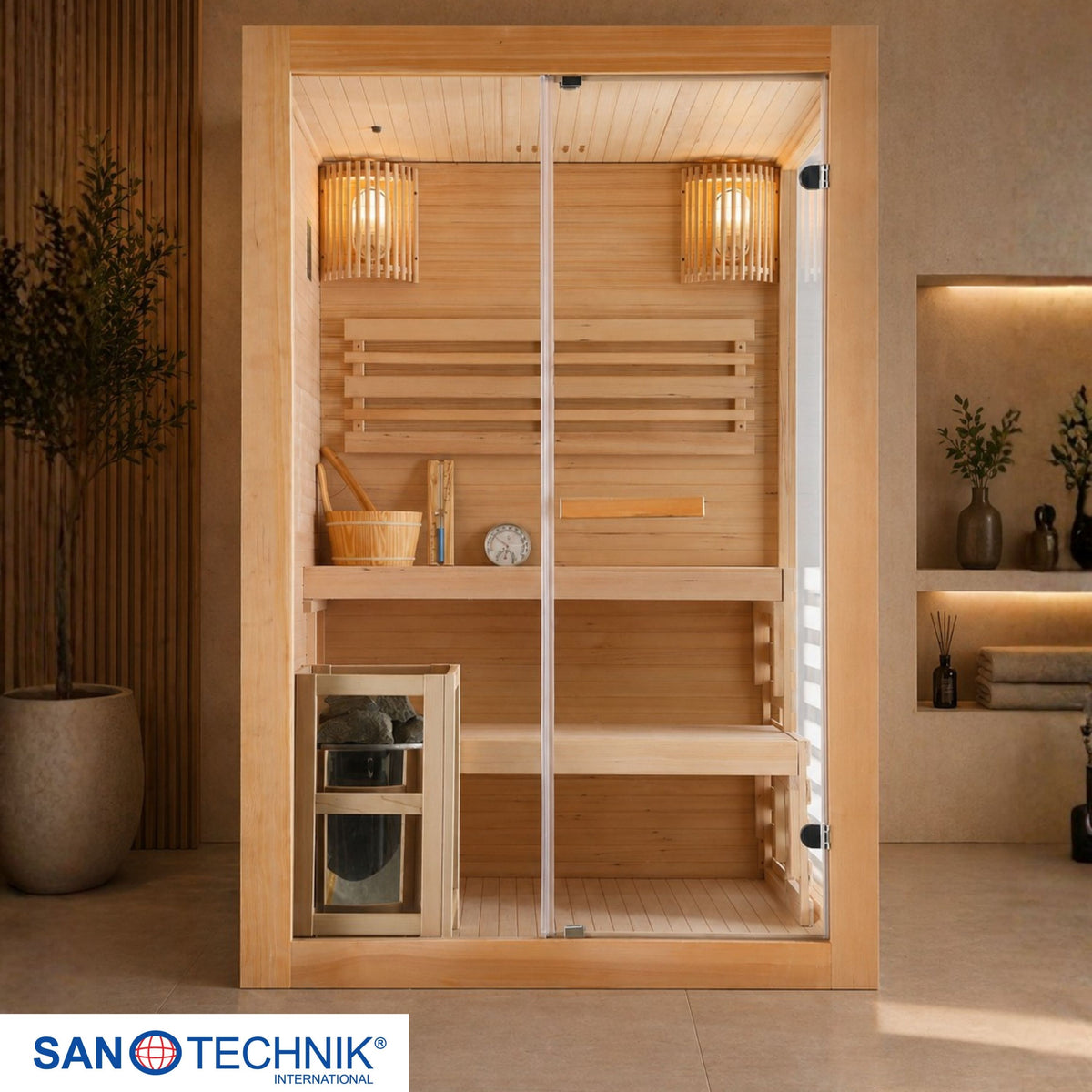 Finnische Sauna PANORAMA | für 2 Personen