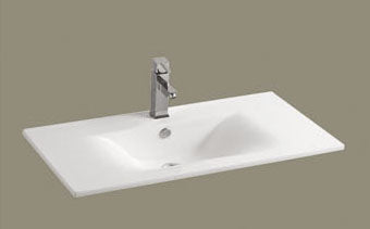 Lavabo de cerámica de superficie 81x46,5x18,5 cm