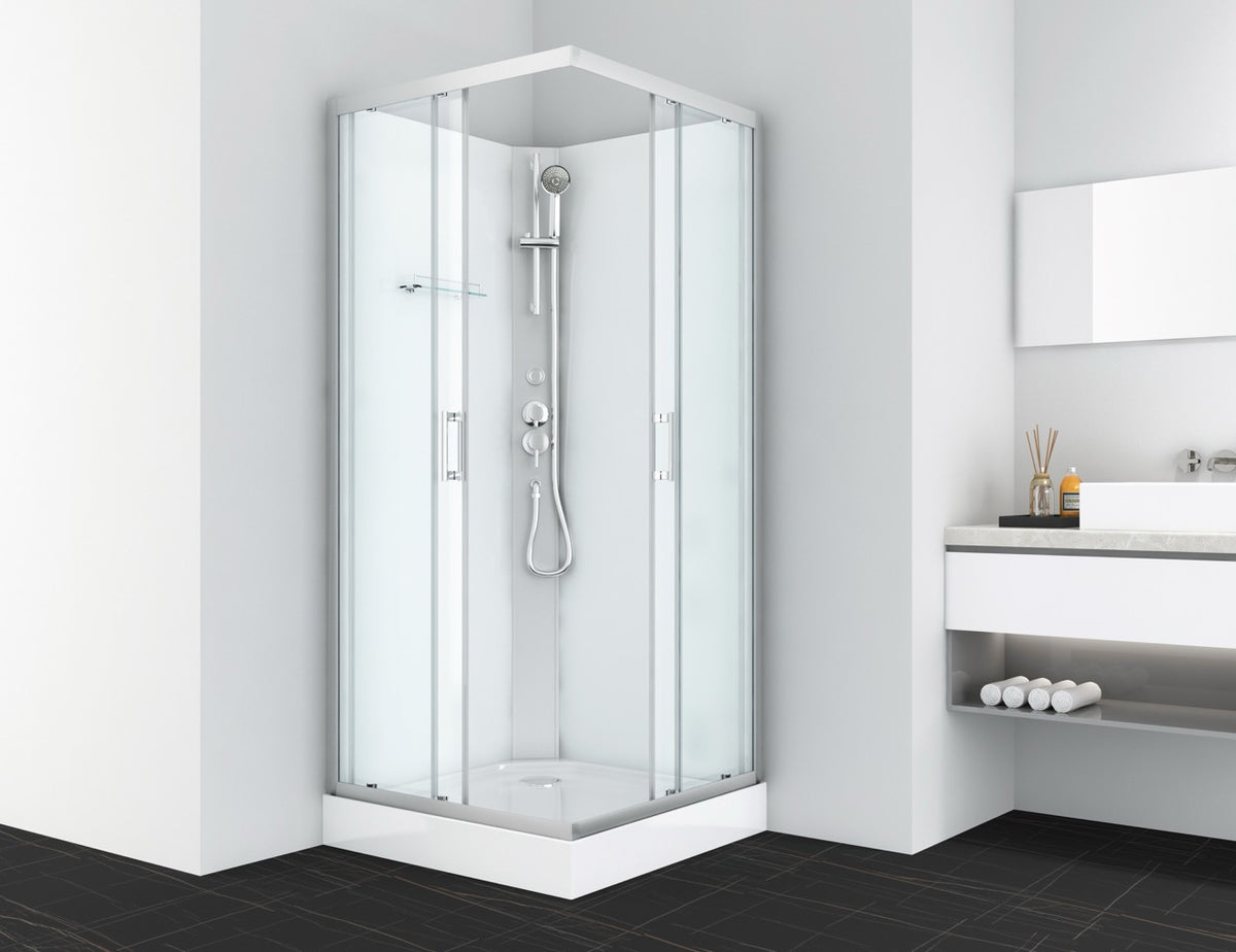 Komplettdusche DENVER - mit Schnellmontage 90 x 90 x 210 cm