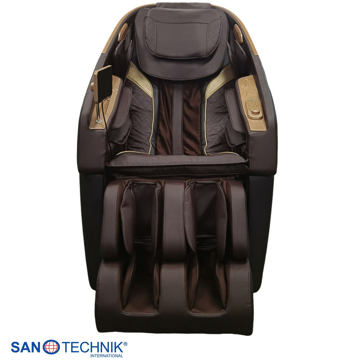 MEDORA luxury massage chair anthracite/brown