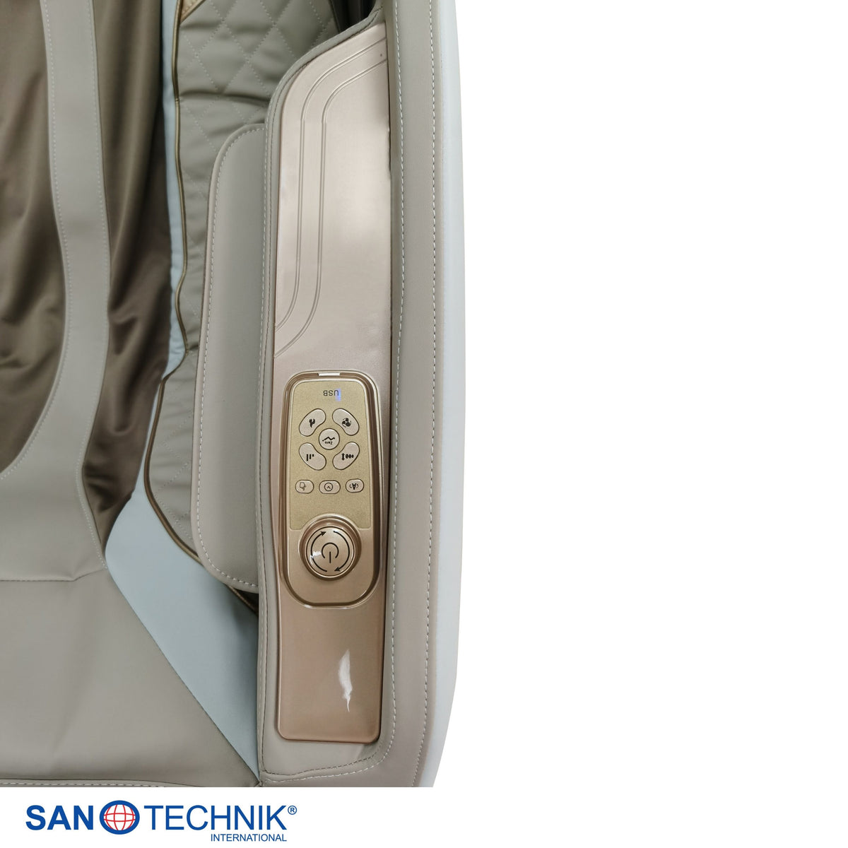 RESTORA Luxus-Massagesessel beige/creme