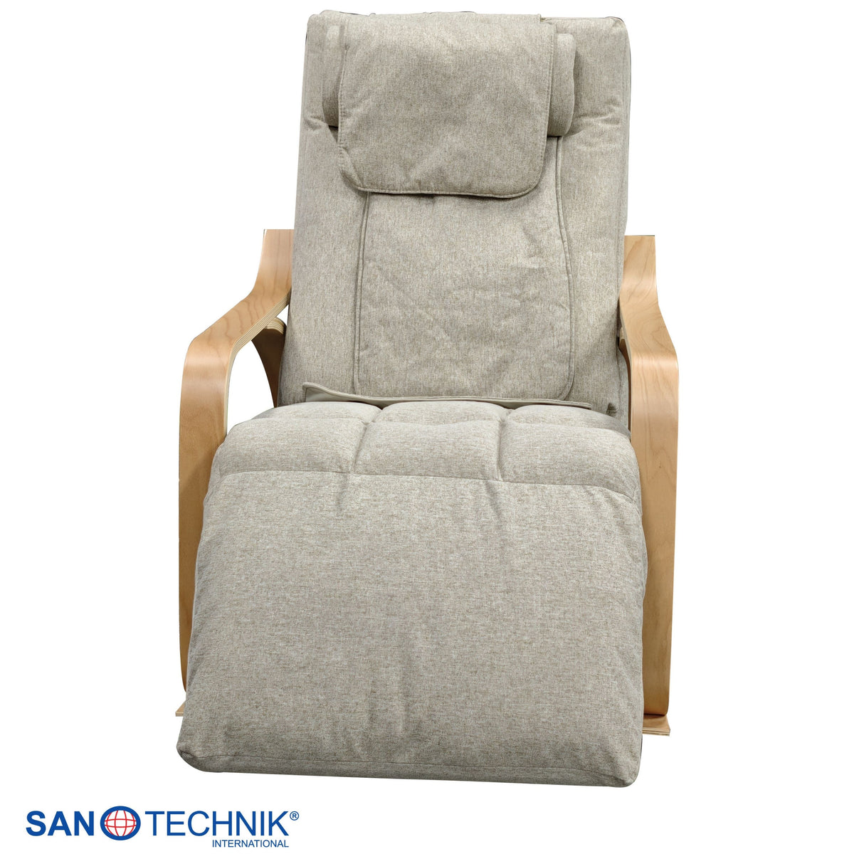 LIGORA Massage Rocking Chair with Footrest Grey
