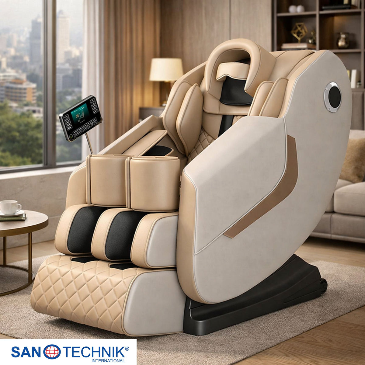 WELLORA Luxus-Massagesessel beige